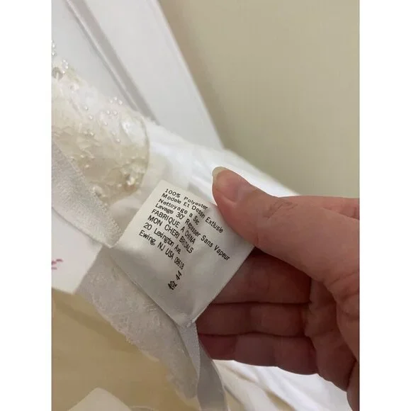 Vintage Min Cheri Women's Embellished Beaded Wedding Dress - Small - Picture 10 of 13